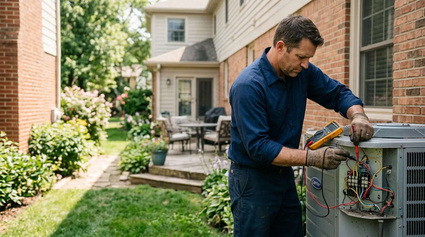 HVAC technician working near Edgar, WI